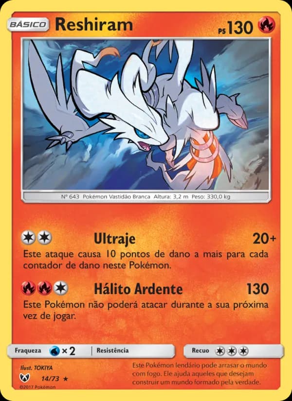 Reshiram de Lendas Luminescentes
