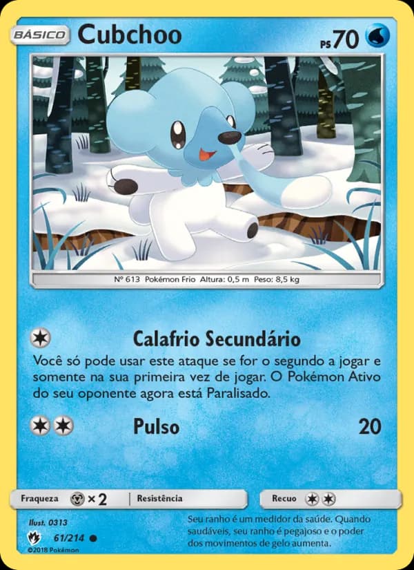 Cubchoo de Trovões Perdidos