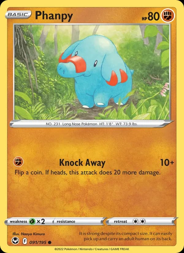 Phanpy de Tempestade Prateada