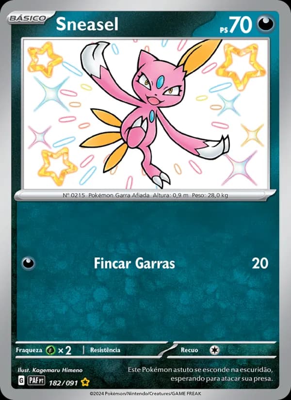 Sneasel de Destinos de Paldea