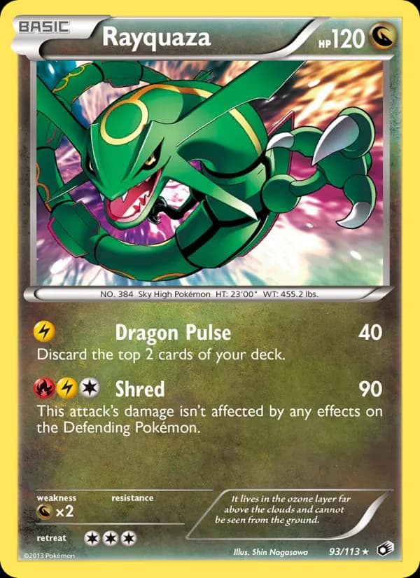 Rayquaza de Tesouros Lendários