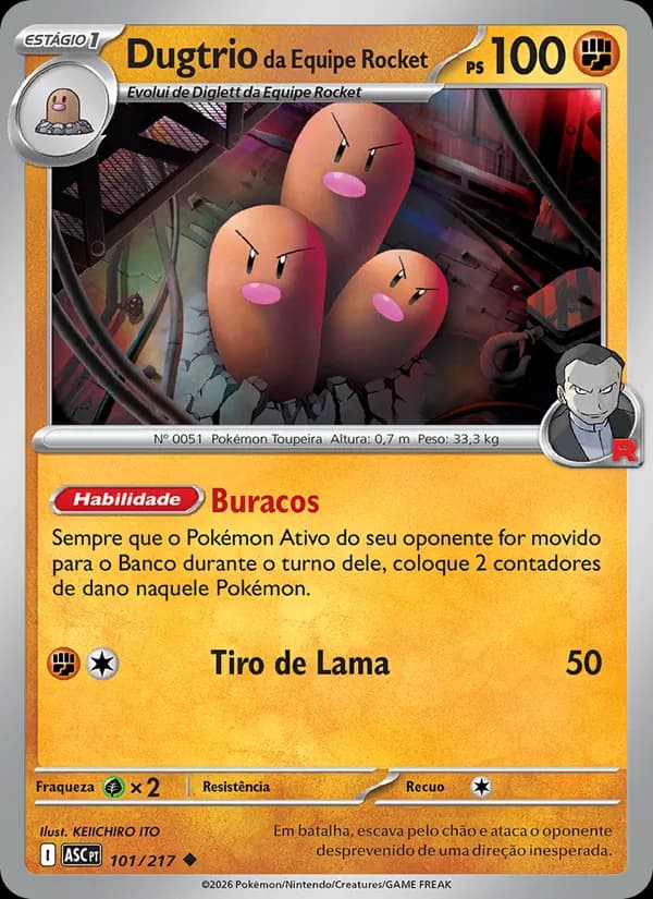 Dugtrio da Equipe Rocket