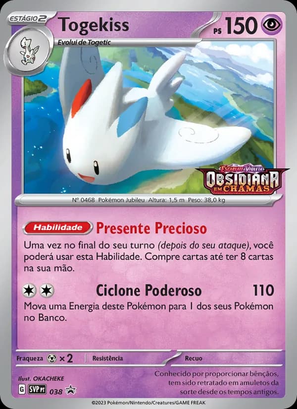 Togekiss de SVP Black Star Promos