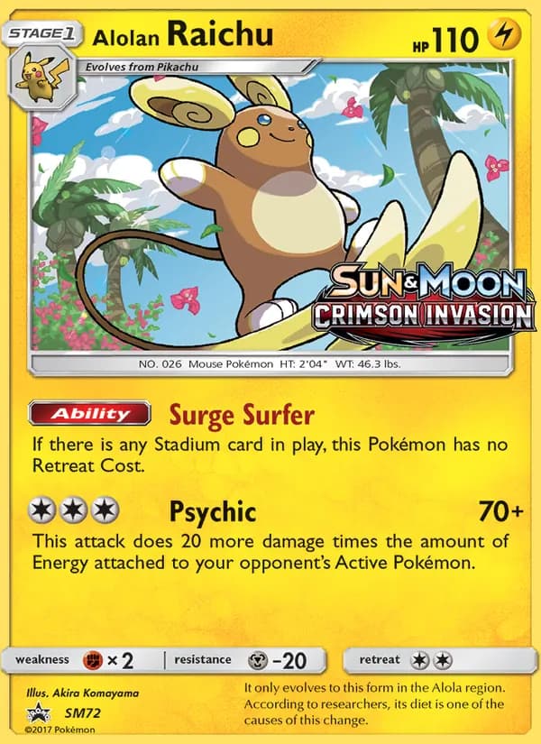 Raichu de Alola