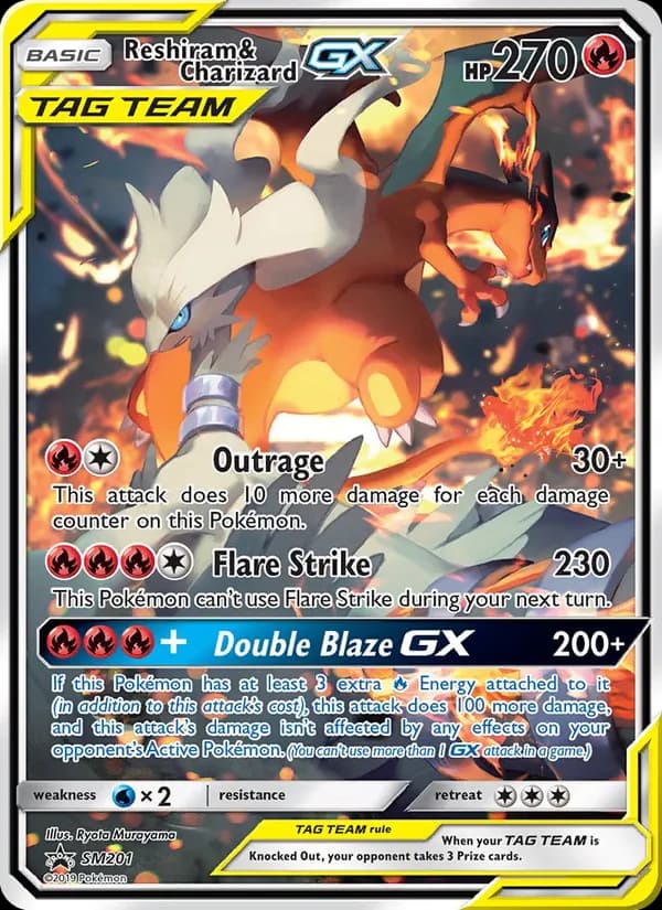 Reshiram e Charizard GX