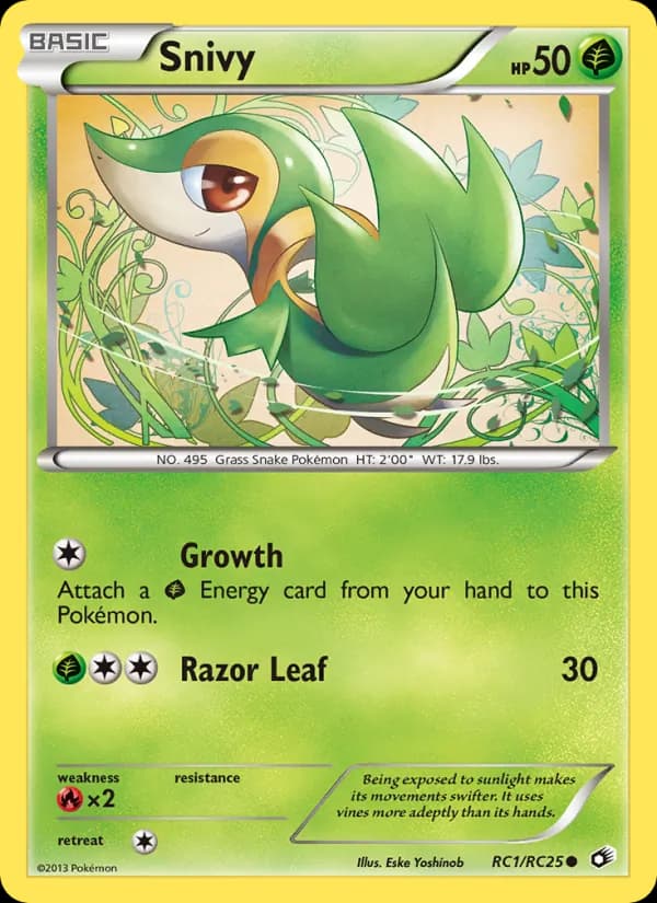 Snivy de Tesouros Lendários