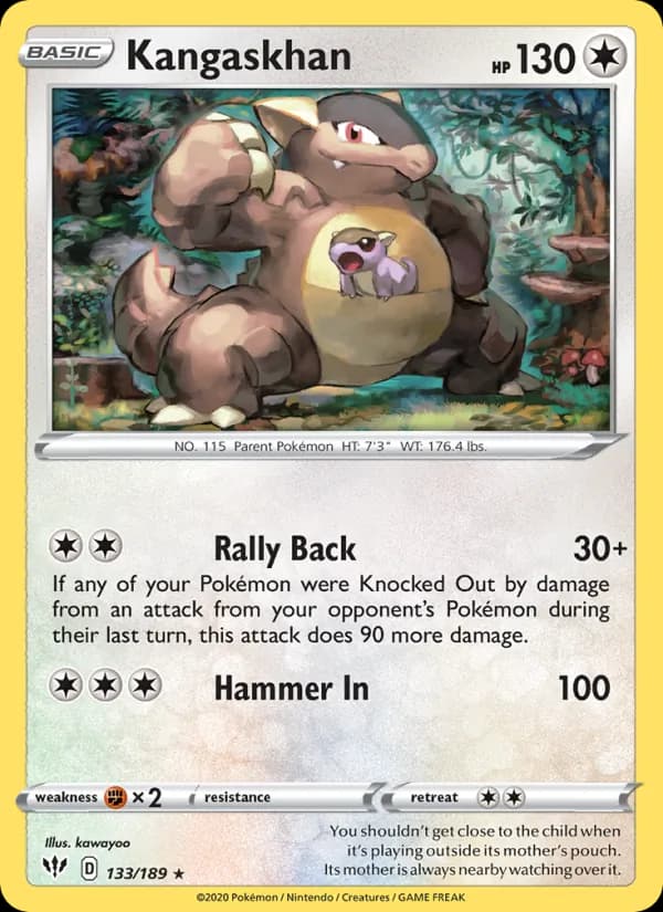 Kangaskhan de Escuridão Incandescente