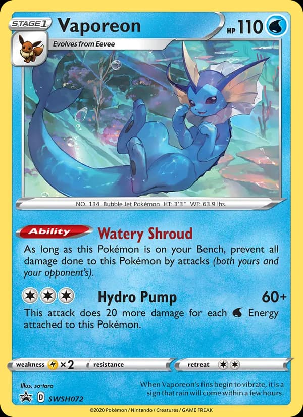 Vaporeon de ESES Promos