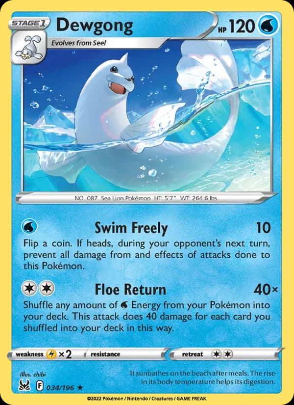 Dewgong de Origem Perdida
