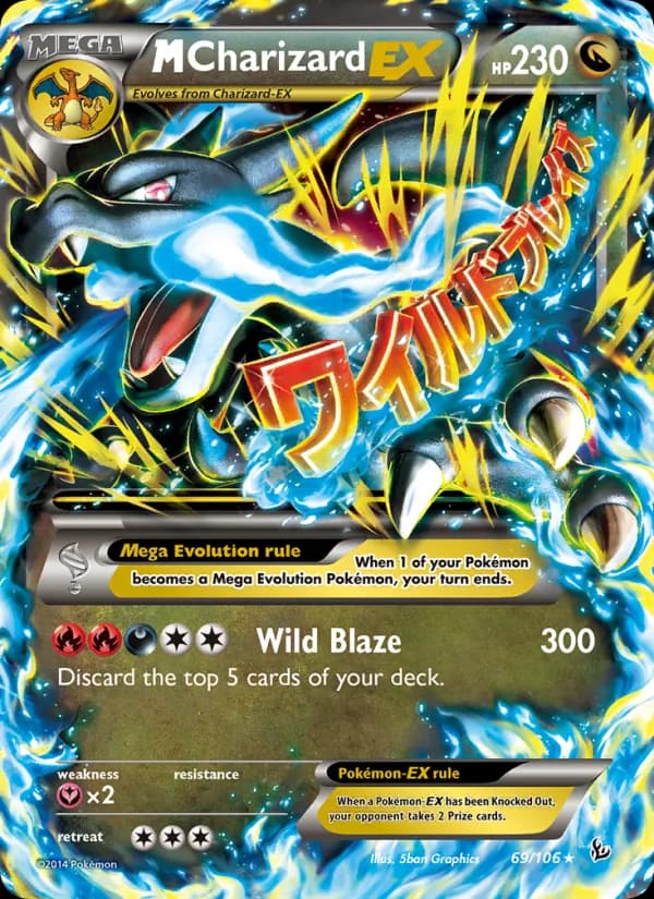 M-Charizard EX de Flash de Fogo