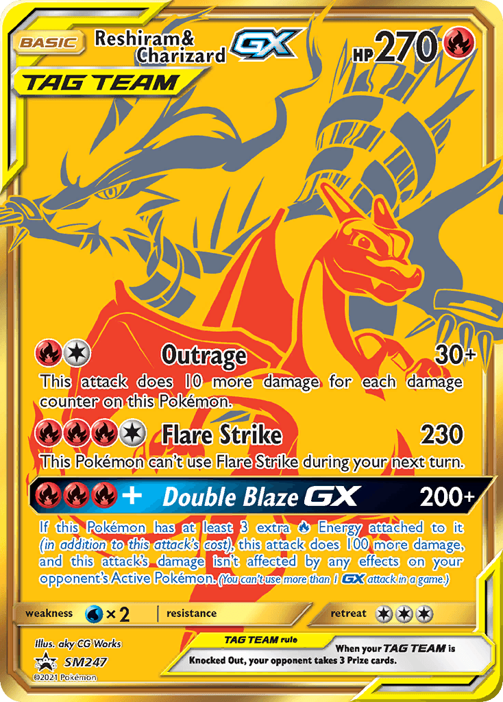 Reshiram e Charizard GX
