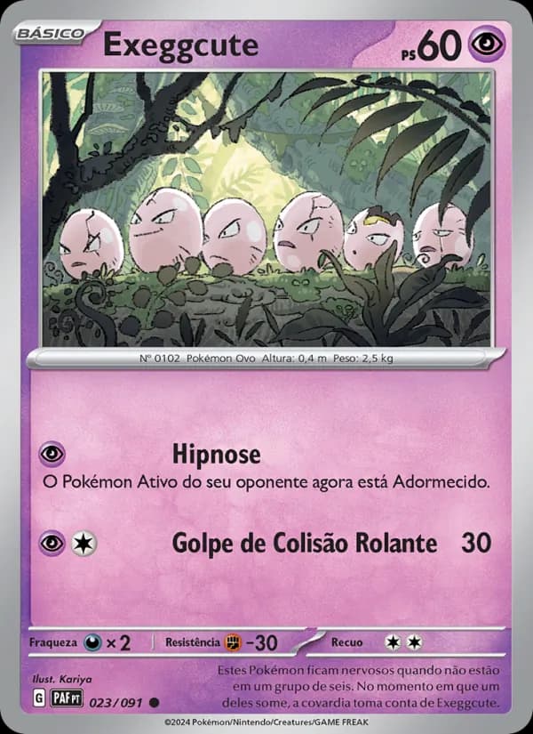 Exeggcute de Destinos de Paldea