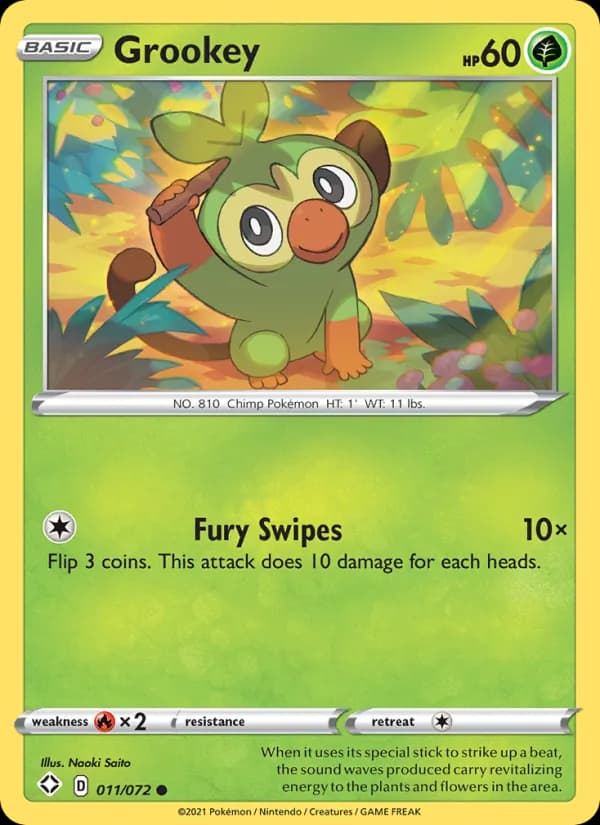 Grookey de Destinos Brilhantes