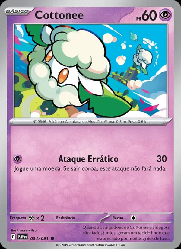 Cottonee de Destinos de Paldea