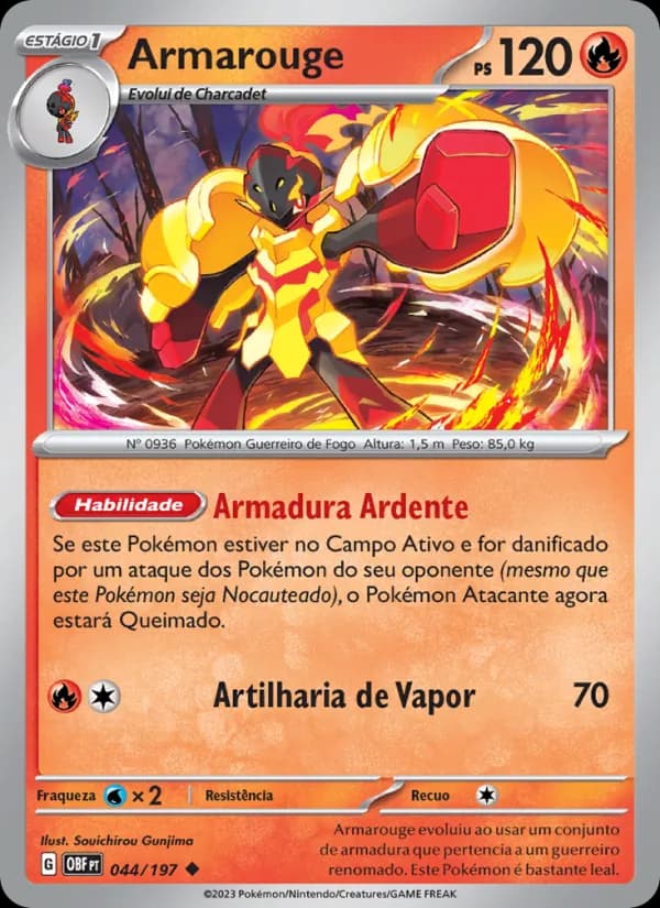Armarouge de Obsidiana em Chamas