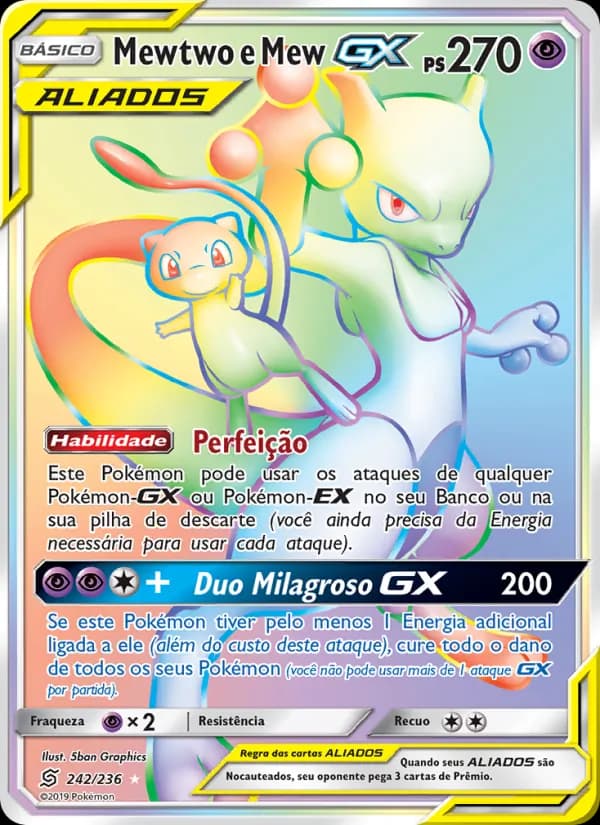 Mewtwo e Mew GX