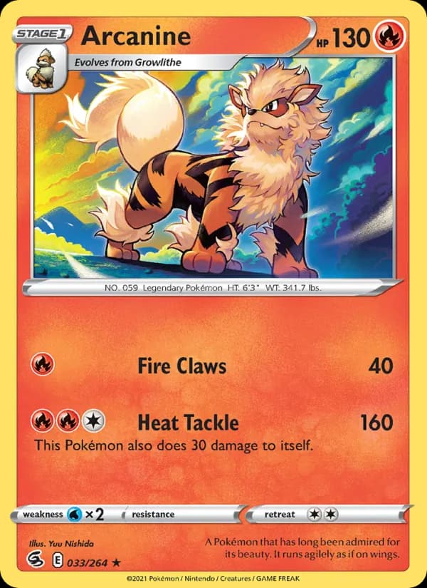 Arcanine de Golpe Fusão