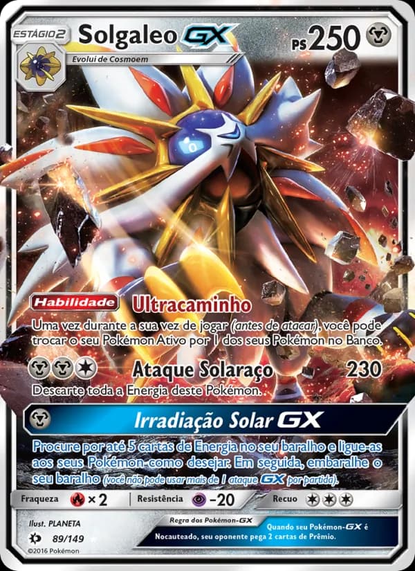 Solgaleo GX de Sol e Lua