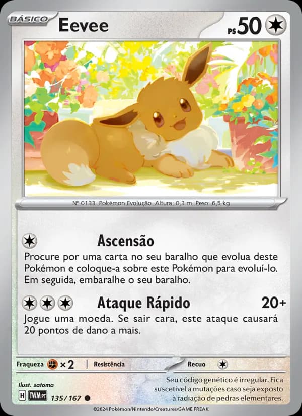 Eevee de Máscaras do Crepúsculo