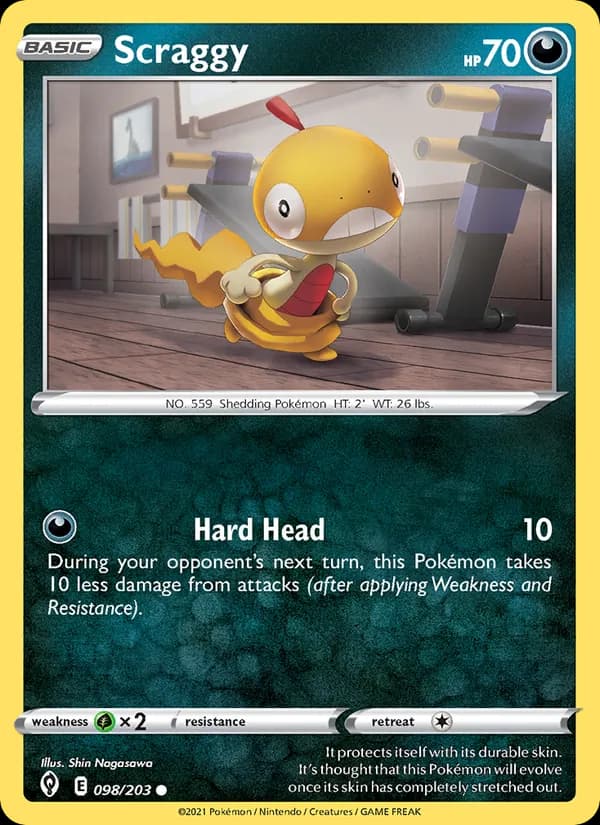 Scraggy de Céus em Evolução