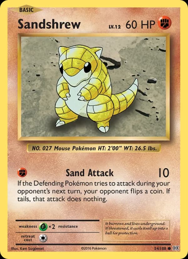 Sandshrew de Evoluções