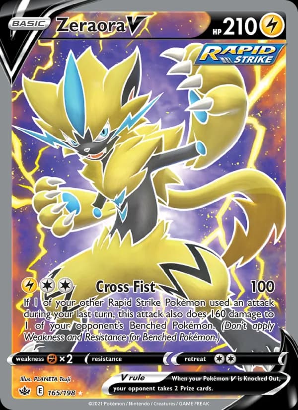 Zeraora V de Reinado Arrepiante