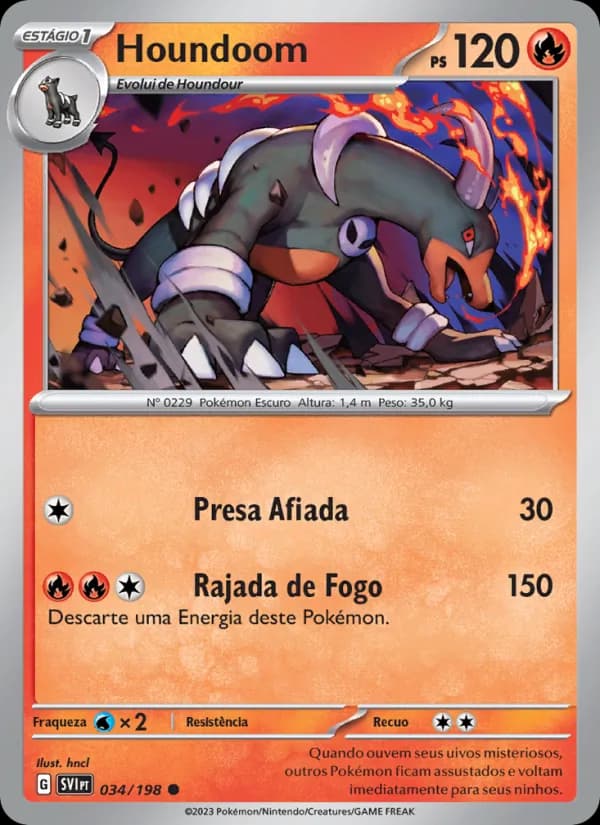Houndoom de Escarlate e Violeta