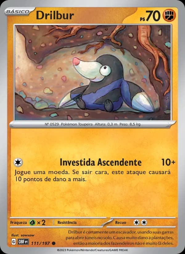 Drilbur de Obsidiana em Chamas