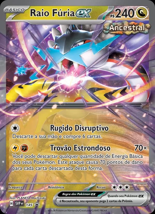 Raio Fúria ex de SVP Black Star Promos
