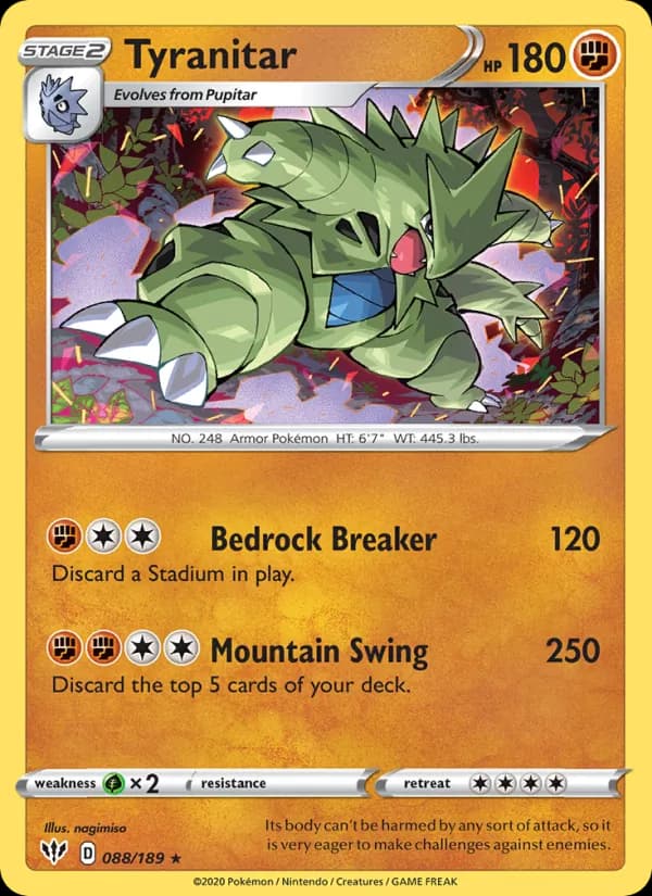 Tyranitar de Escuridão Incandescente