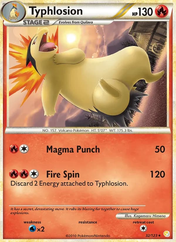 Typhlosion de HeartGold SoulSilver