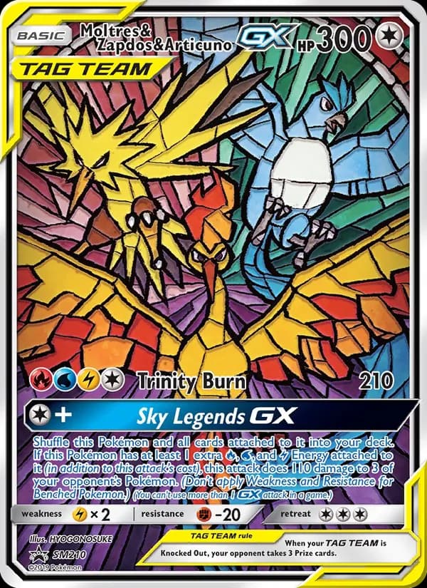Moltres, Zapdos e Articuno GX