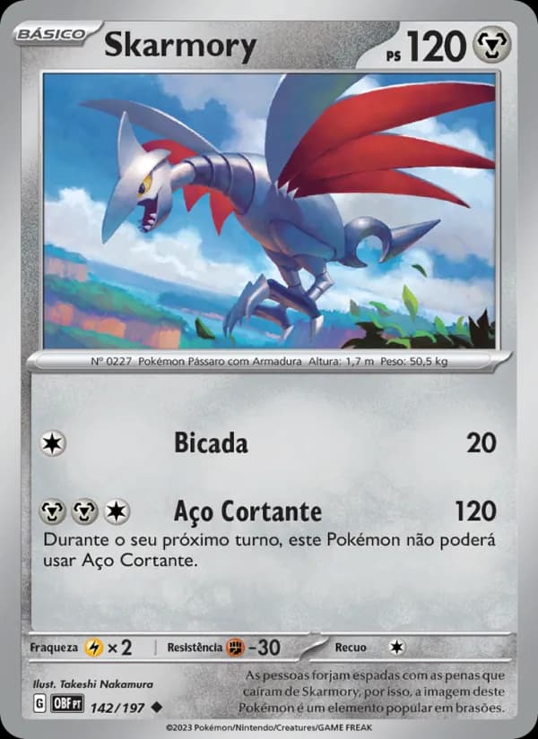 Skarmory de Obsidiana em Chamas
