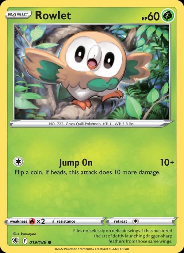 Rowlet de Estrelas Radiantes