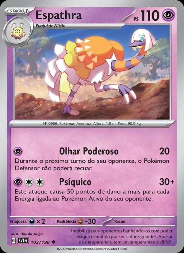 Espathra de Escarlate e Violeta