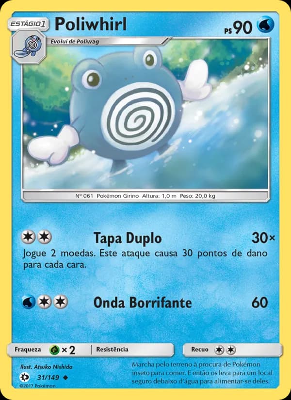 Poliwhirl de Sol e Lua