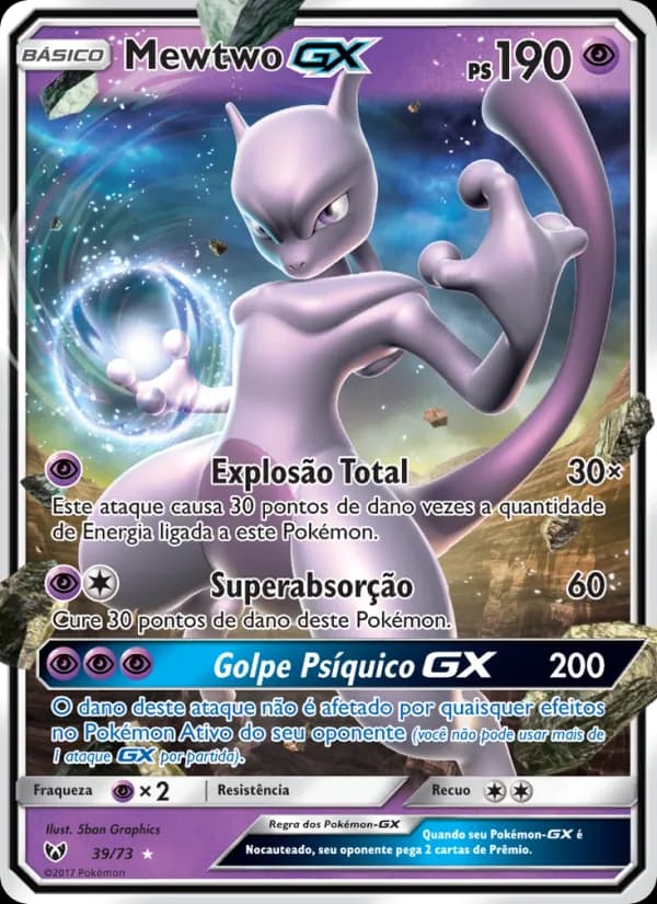 Mewtwo GX de Lendas Luminescentes