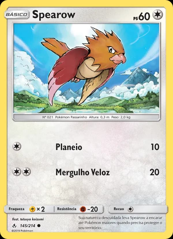 Spearow de Elos Inquebráveis