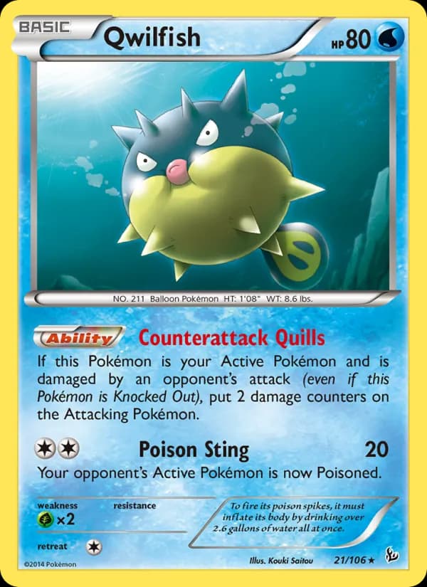 Qwilfish de Flash de Fogo