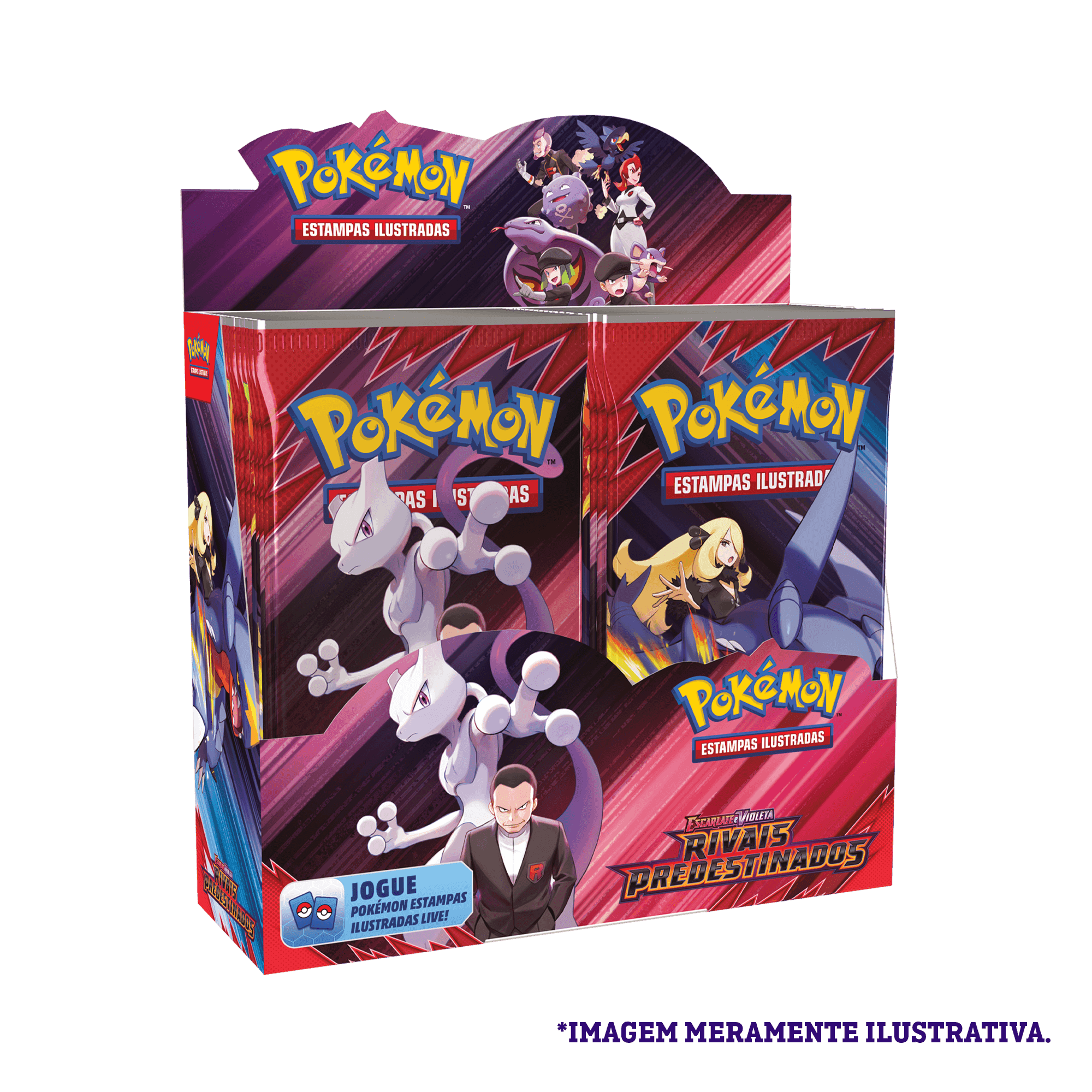 Box Display Pokémon Escarlate e Violeta 10 Rivais Predestinados