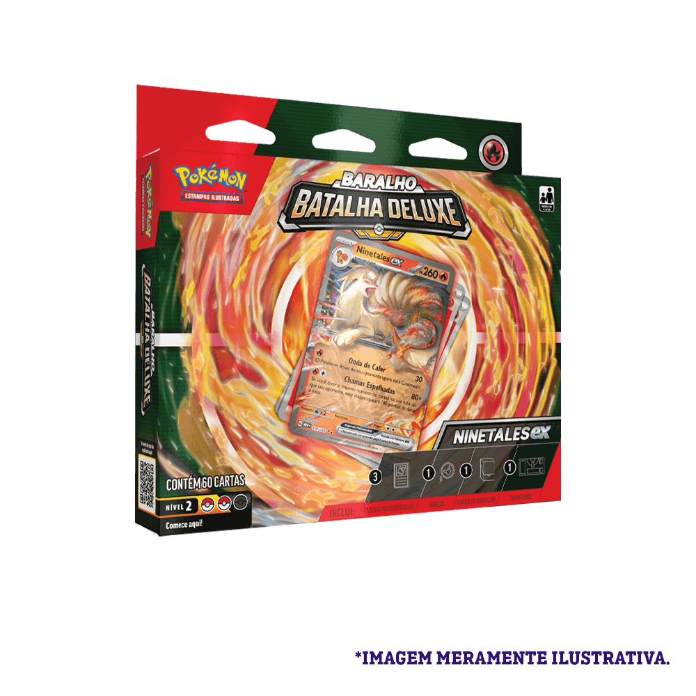 Baralho De Batalha Deluxe Pokémon TCG Ninetales Ex