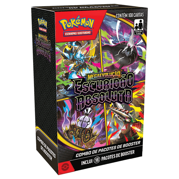 Combo de Booster Pokémon ME05 Escuridão Absoluta